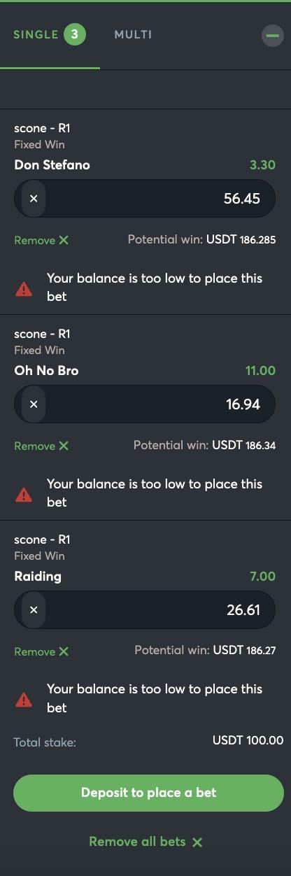 158 bet